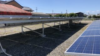 ソーラー発電施設の草刈り作業　浜松市北区