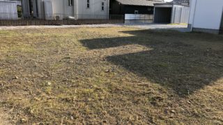 分譲宅地の草刈り作業　磐田市